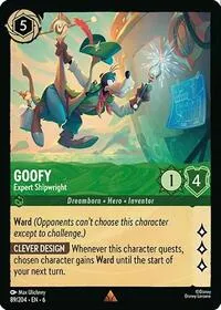 Goofy Expert Shipwright (Azurite Sea) — Lorcana TCG Card Value