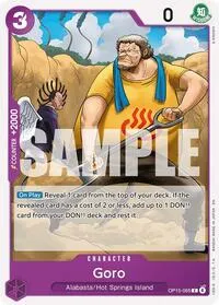Goro (Adventure on Kami's Island) — One Piece Card Game Card Value