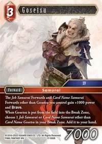 Gosetsu (Rebellion's Call) — Final Fantasy TCG Card Value