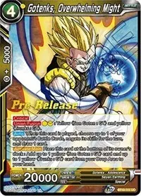 Gotenks Overwhelming Might (Rise of the Unison Warrior Pre-Release Cards)