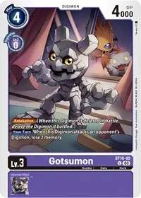 Gotsumon (Starter Deck 16: Wolf of Friendship) — Digimon Card Game Card Value