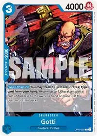 Gotti (A Fist of Divine Speed Release Event Cards) — One Piece Card Game Card Value