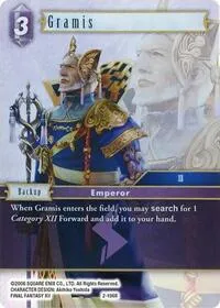 Gramis (Deck Exclusive Cards) — Final Fantasy TCG Card Value