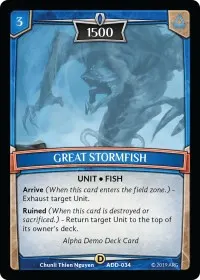 Great Stormfish (Alpha Demo Intro Decks)