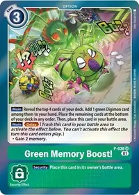 Green Memory Boost (Digimon Promotion Cards)