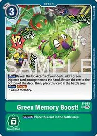 Green Memory Boost Reprint (Advanced Booster Digimon Generation)