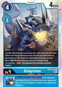 Greymon (Xros Encounter) — Digimon Card Game Card Value
