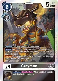 Greymon (Starter Deck 15: Dragon of Courage) — Digimon Card Game Card Value