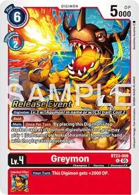 Greymon (Hackers' Slumber Release Event Cards) — Digimon Card Game Card Value