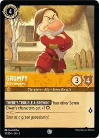 Grumpy Bad Tempered (Rise of the Floodborn) — Lorcana TCG Card Value