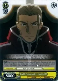 Guild Commander Heathcliff (Sword Art Online) — Weiss Schwarz Card Value