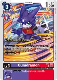 Gumdramon (World Convergence Release Event Cards)