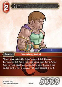 Guy (Dreamlike Oceans) — Final Fantasy TCG Card Value