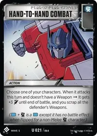Hand to Hand Combat (Titan Masters Attack)
