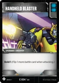 Handheld Blaster (Wave 1) — Transformers TCG Card Value