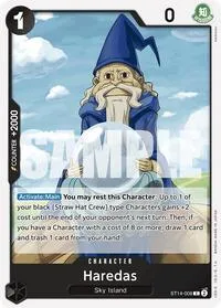 Haredas (Starter Deck 14: 3D2Y) — One Piece Card Game Card Value