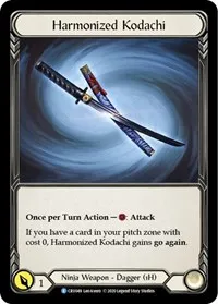 Harmonized Kodachi Reverse (Crucible of War) — Flesh & Blood TCG Card Value