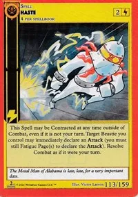Haste (Cryptid Nation: Second Edition) — MetaZoo Card Value