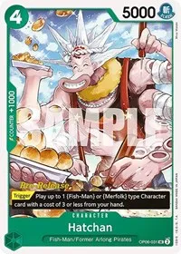 Hatchan (Wings of the Captain Pre-Release Cards) — One Piece Card Game Card Value