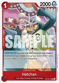 Hatchan (Legacy of the Master Release Event Cards) — One Piece Card Game Card Value