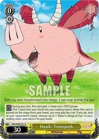 Hawk Transpork (The Seven Deadly Sins: Revival of The Commandments) — Weiss Schwarz Card Value