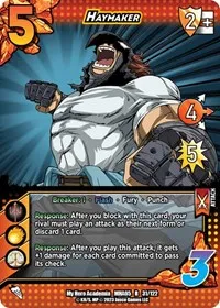 Haymaker (UniVersus: My Hero Academia: Undaunted Raid) — UniVersus Card Value