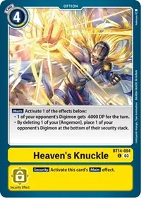 Heavens Knuckle (Blast Ace) — Digimon Card Game Card Value
