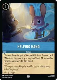 Helping Hand (Azurite Sea) — Lorcana TCG Card Value