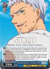 Hendrickson Usual Self SR (The Seven Deadly Sins: Revival of The Commandments) — Weiss Schwarz Card Value