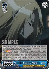 Her Resolve Alpha (The Eminence in Shadow) — Weiss Schwarz Card Value