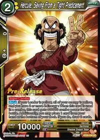 Hercule Saving From a Tight Predicament (Legend of the Dragon Balls Pre-Release Cards) — Dragon Ball Super CCG Card Value