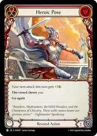 Heroic Pose Red (Super Slam) — Flesh & Blood TCG Card Value