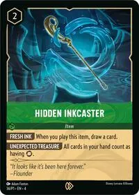 Hidden Inkcaster (Disney Lorcana Promo Cards) — Lorcana TCG Card Value