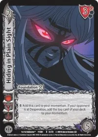 Hiding in Plain Sight (Yu Yu Hakusho) — UniVersus Card Value