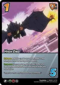 High End (UniVersus: My Hero Academia: Jet Burn) — UniVersus Card Value