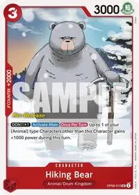 Hiking Bear (Two Legends Pre-Release Cards)