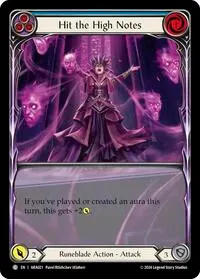 Hit the High Notes Blue (Blitz Deck: Rosetta - Aurora)