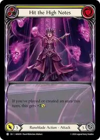 Hit the High Notes Yellow (Blitz Deck: Rosetta - Aurora)