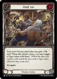 hold em red (Heavy Hitters) — Flesh & Blood TCG Card Value