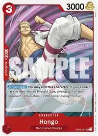 Hongo (Emperors in the New World) — One Piece Card Game Card Value