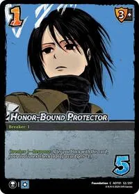 Honor Bound Protector (Attack on Titan: Battle for Humanity) — UniVersus Card Value