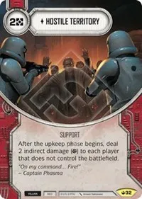 Hostile Territory (Spark of Hope) — Star Wars Destiny Card Value