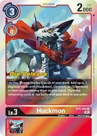 Huckmon (Double Diamond Pre-Release Cards) — Digimon Card Game Card Value