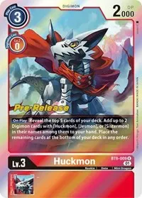 Huckmon (Double Diamond Pre-Release Cards)