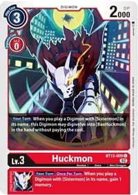 Huckmon (Versus Royal Knights) — Digimon Card Game Card Value