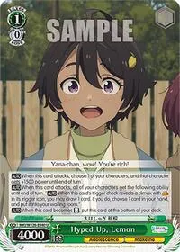 Hyped Up Lemon (Makeine: Too Many Losing Heroines!) — Weiss Schwarz Card Value