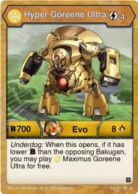 Hyper Goreene Ultra (Age of Aurelus) — Bakugan TCG Card Value
