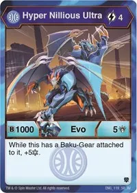 Hyper Nillious Ultra (Armored Elite) — Bakugan TCG Card Value