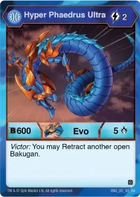 Hyper Phaedrus Ultra (Age of Aurelus) — Bakugan TCG Card Value