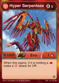 Hyper Serpenteze 144 (Resurgence) — Bakugan TCG Card Value